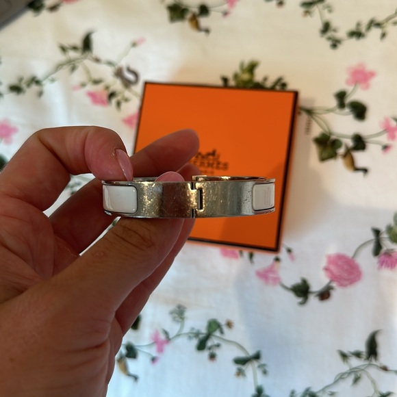 White Hermes Bracelet
